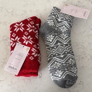Auden Gray Patterned Socks
